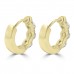 1.20 ct ttw Ladies Round Cut Diamond Hoop Huggie Earrings In 14 Kt Yellow Gold 1.20 ct ttw Ladies Round Cut Diamond Hoop Huggie Earrings In 14 Kt Yellow Gold